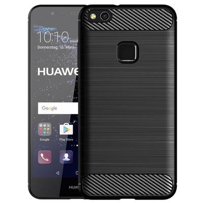 „Huawei P10 Lite“ silikoninio dėklo smūgiams atsparus dangtelis, skirtas p10 lite minkštas telefono dėklas, skirtas P10lite anglies pluošto dėklui „Coque Fundas“