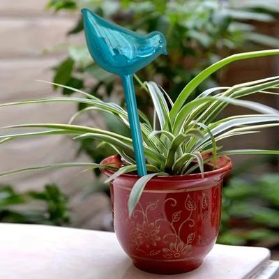 Yousheng Automatic Watering Bulb Bird Design Self Watering Globes Planter Insert Watering Bulb for Houseplants Outdoor Potted Plants