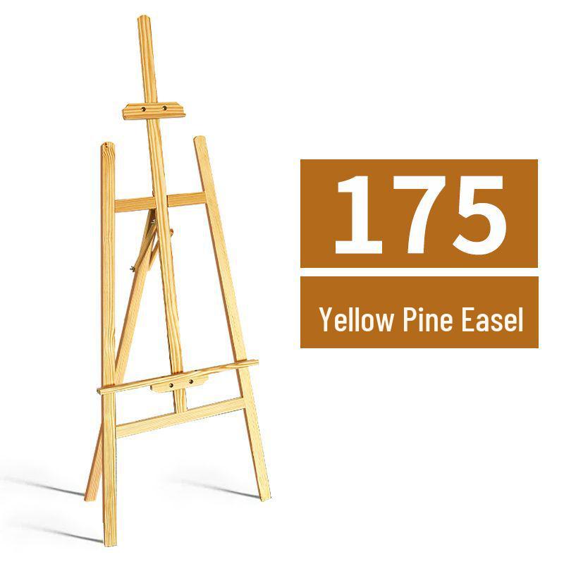 Art Student Drawing & Sketching Set: Solid Wood Folding Easel with Child's Board