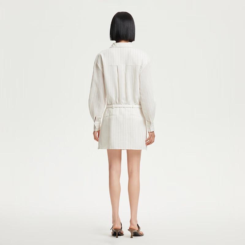 VEROMODA Linen Blend Collared Belted Romper