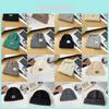 Gorro de Tricô com Estampas de Letras Para Aquecimento e Estilo no Inverno Para Uso Casual