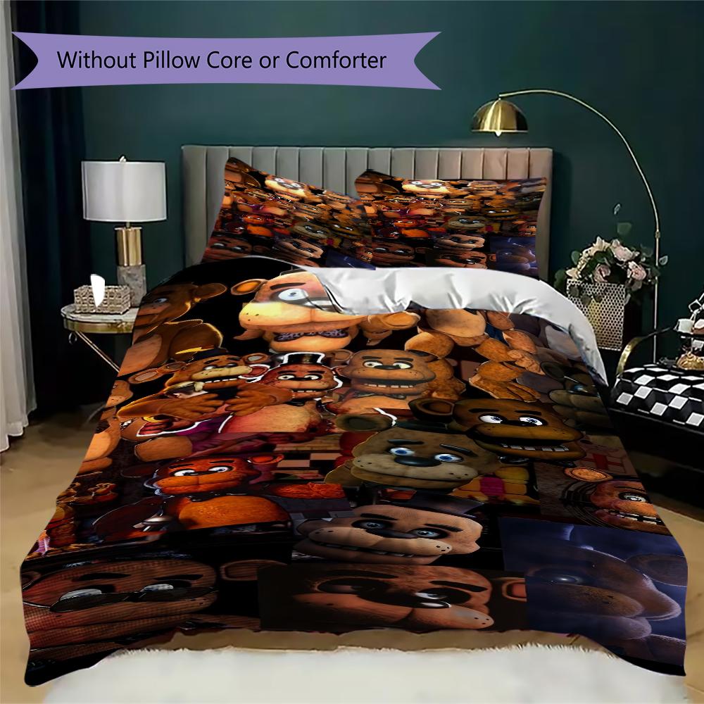 Night Nightmare Animatronics Bedding Without Core 1 Duvet Cover 2 Pillowcase Without Core Christmas Birthday Gift Soft And Comfortable