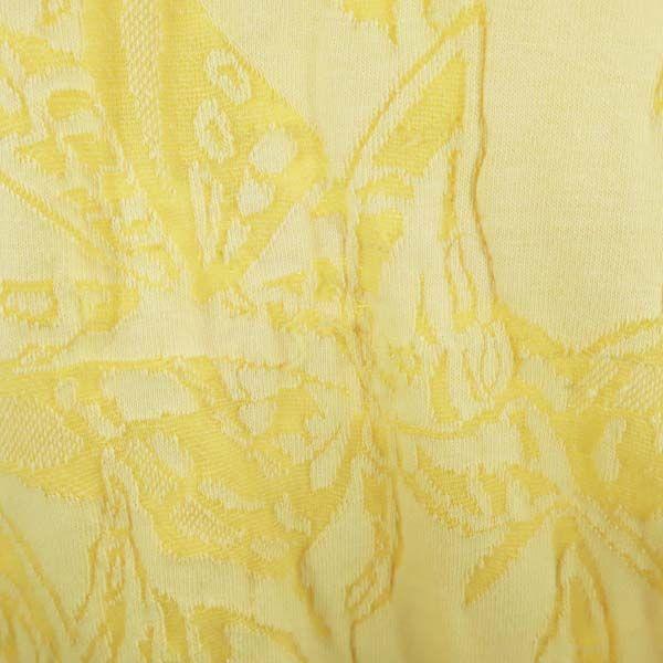 Yves Saint Laurent Overall Handle Long Sleeve Knit Polo Shirt M Yellow Men's Used