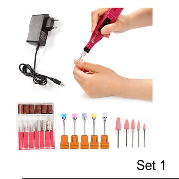 Nail Drill Bits Set Nail Art Polish Manicure Pedicure Machine Nail Brushes Gel Nails Polish Remover