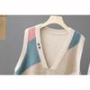 Spring Autumn Knitted Vest Tank Loose Sweater Coat Knitted Shirt Women's Wear