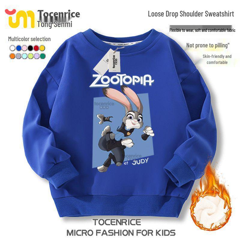 Zootopia 2 Fleece-Kapuzenpullover – Charakterkollektion für lässige Kinderkleidung