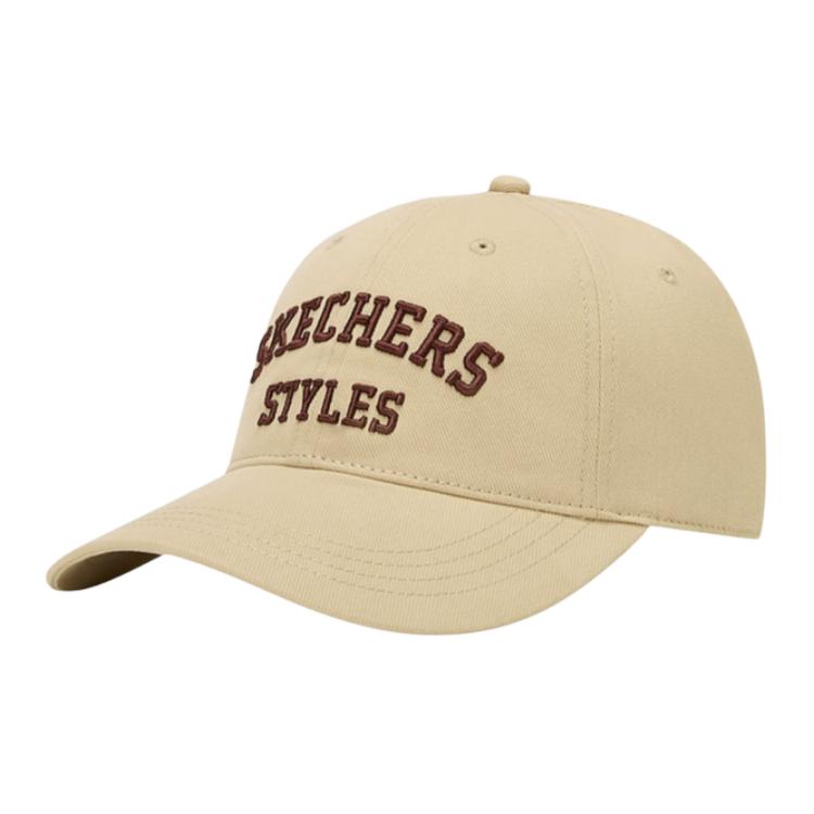 Skechers Embroidered Logo Design Cotton Baseball Cap Unisex Hats Brown L425U056-03EK M