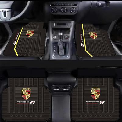 Bilmattor Fram & Bak Auto Mattgolvskyddsdyna För Macan Carrera-GT 928 Panamera Cayenne Taycan 911 718