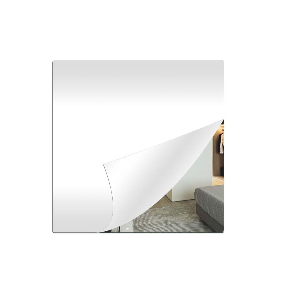 1pc Shatterproof Non Glass Mirror Stickers 1.6mm Thick Makeup Mirror Acrylic Mirror Sheet  Bathroom