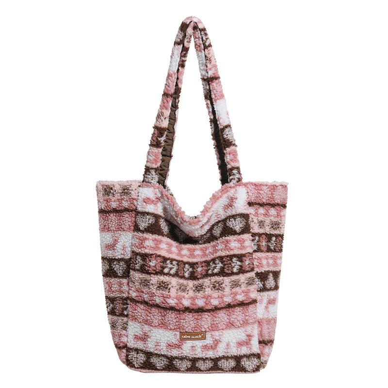 A Large-capacity Double-sided Single-shoulder Bag with A High Level of Appearance and A Retro Lightweight Handbag