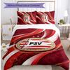 Set Biancheria da Letto PSV Eindhoven FC Stampato 3 Pezzi Copripiumino Traspirante con Federe Biancheria da Letto Decorativa per Camera da Letto Casa