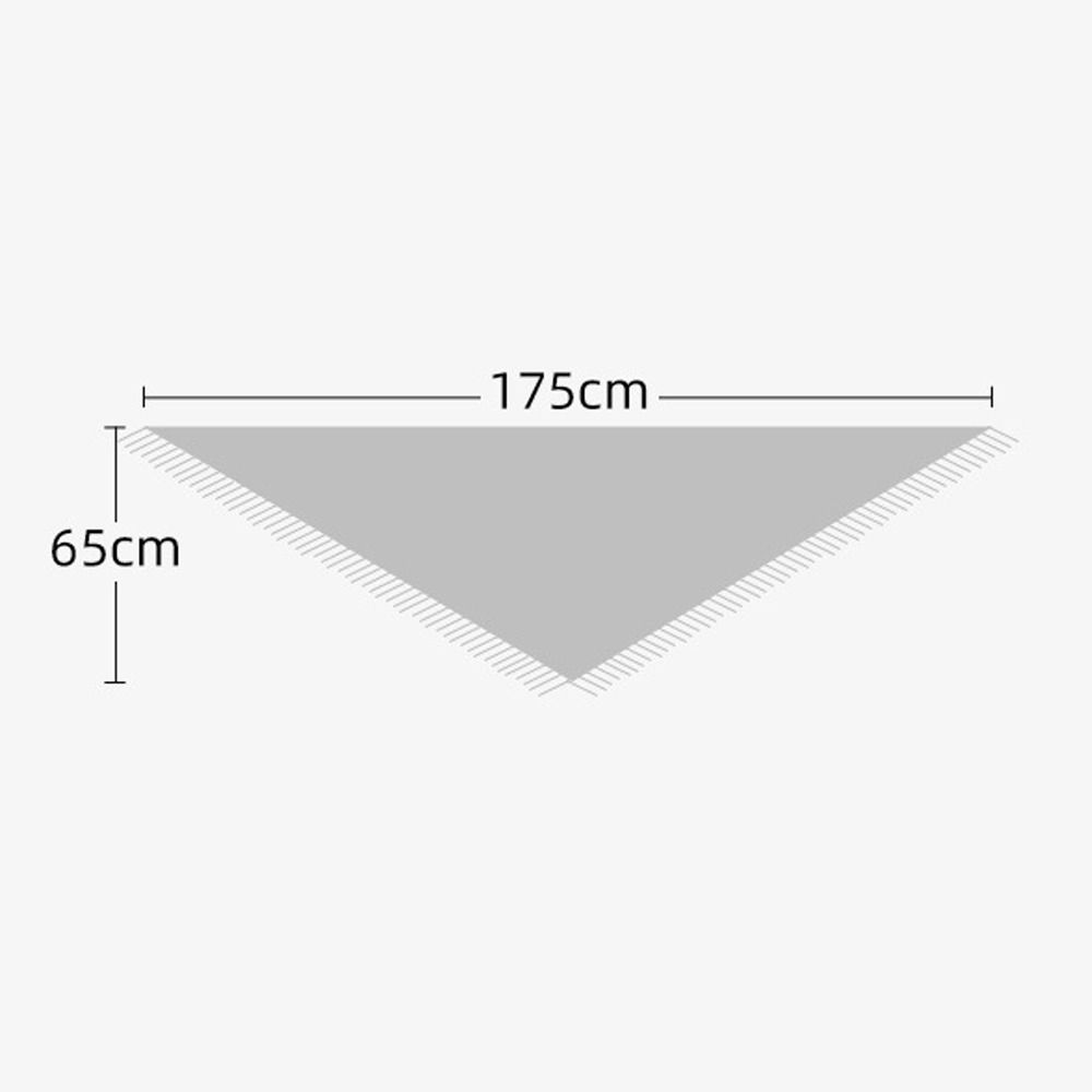 High Quality Winter Triangle Shawl Versatile Tassel Knitted Shawl Wraps Thickned Cold Proof Blanket Scarf for Women