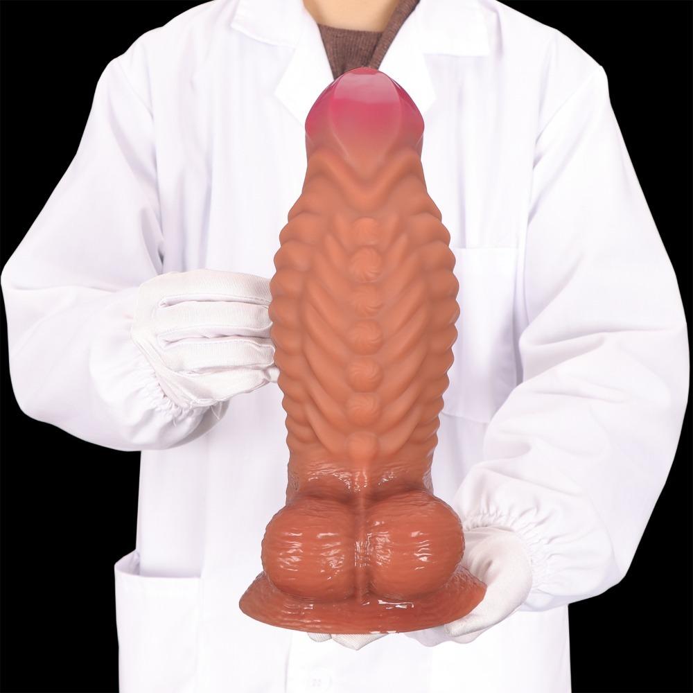 Riesiger Muskel-Dildo für Frauen Realistisches Silikon Erwachsenen-Sexspielzeug BDSM Masturbation