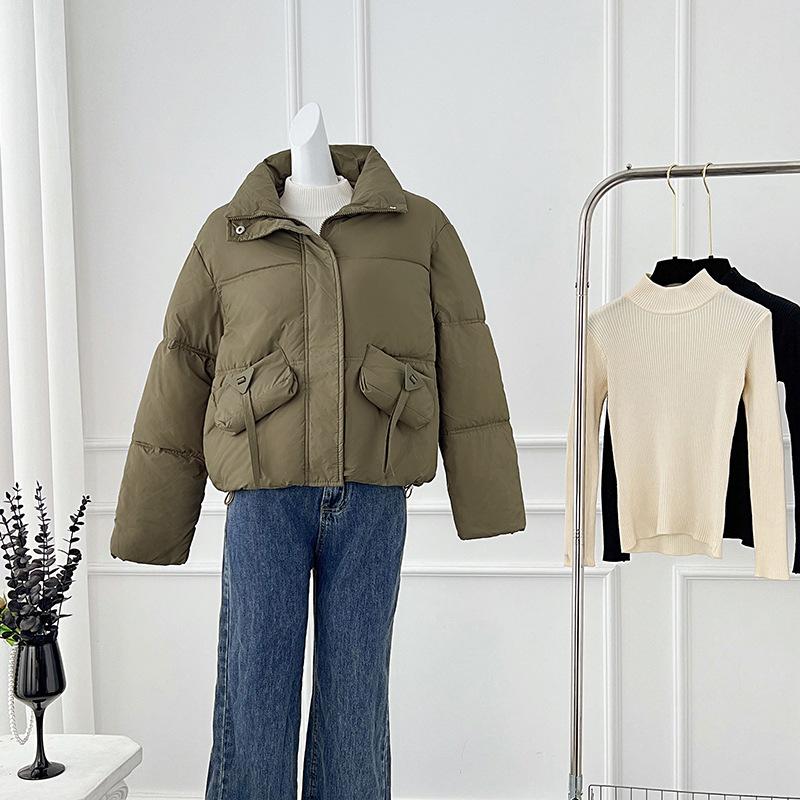 Stand Collar Winter Women's 2025 New Korean Short Padded Jacket Loose Padded Jacket