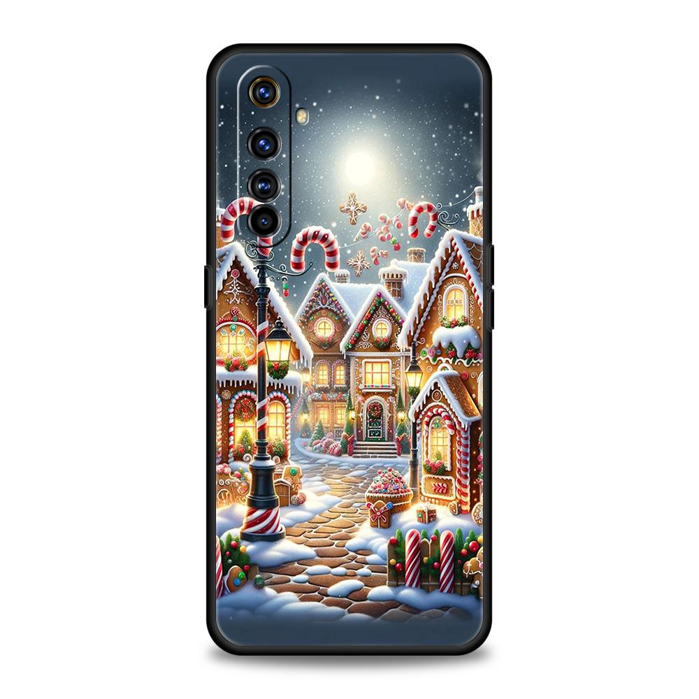 New Year Christmas Silicone For Realme 10 11 8i 9i 9 Pro Plus GT2 C3 6 7 8 Pro C21 C11 C25 C35 Pro 5G Shockproof Phone Case Bags