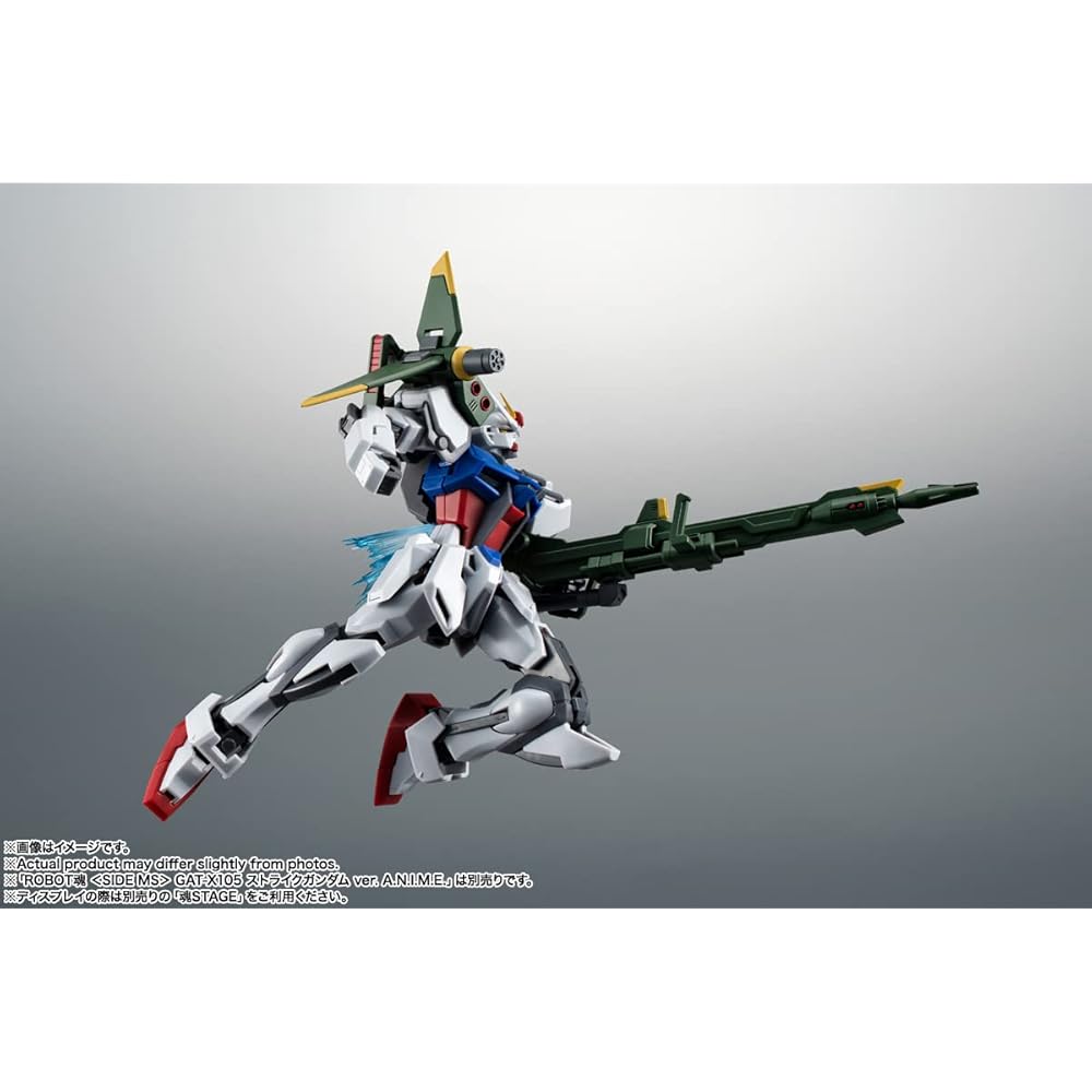 TAMASHII NATIONS Robot Spirits AQM/E-X03 Launcher Striker & Effect Parts Set 130mm Painted Action Figure ABS PVC
