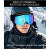 Unisex Ski Goggles With UV400 Protection Non-Polarized PC Lens TPU Frame Snow Sports Hiking Cycling Outdoor Activities