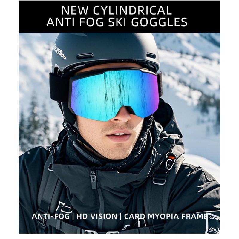 Unisex Ski Goggles With UV400 Protection Non-Polarized PC Lens TPU Frame Snow Sports Hiking Cycling Outdoor Activities