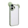 Cute 3D Animal Ears Acrylic Clear Phone Case For iPhone 17 Air 16 15 14 Plus 13 12 Pro Max Transparent Back Cover