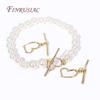 7 Styles Fashion End Beads Toggle Clasps 14k Gold Plated Metal Zircon Round/Heart OT Clasp Lock For DIY Jewelry Making Supplies