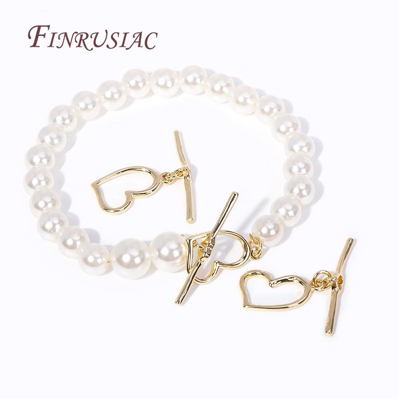 7 Styles Fashion End Beads Toggle Clasps 14k Gold Plated Metal Zircon Round/Heart OT Clasp Lock For DIY Jewelry Making Supplies