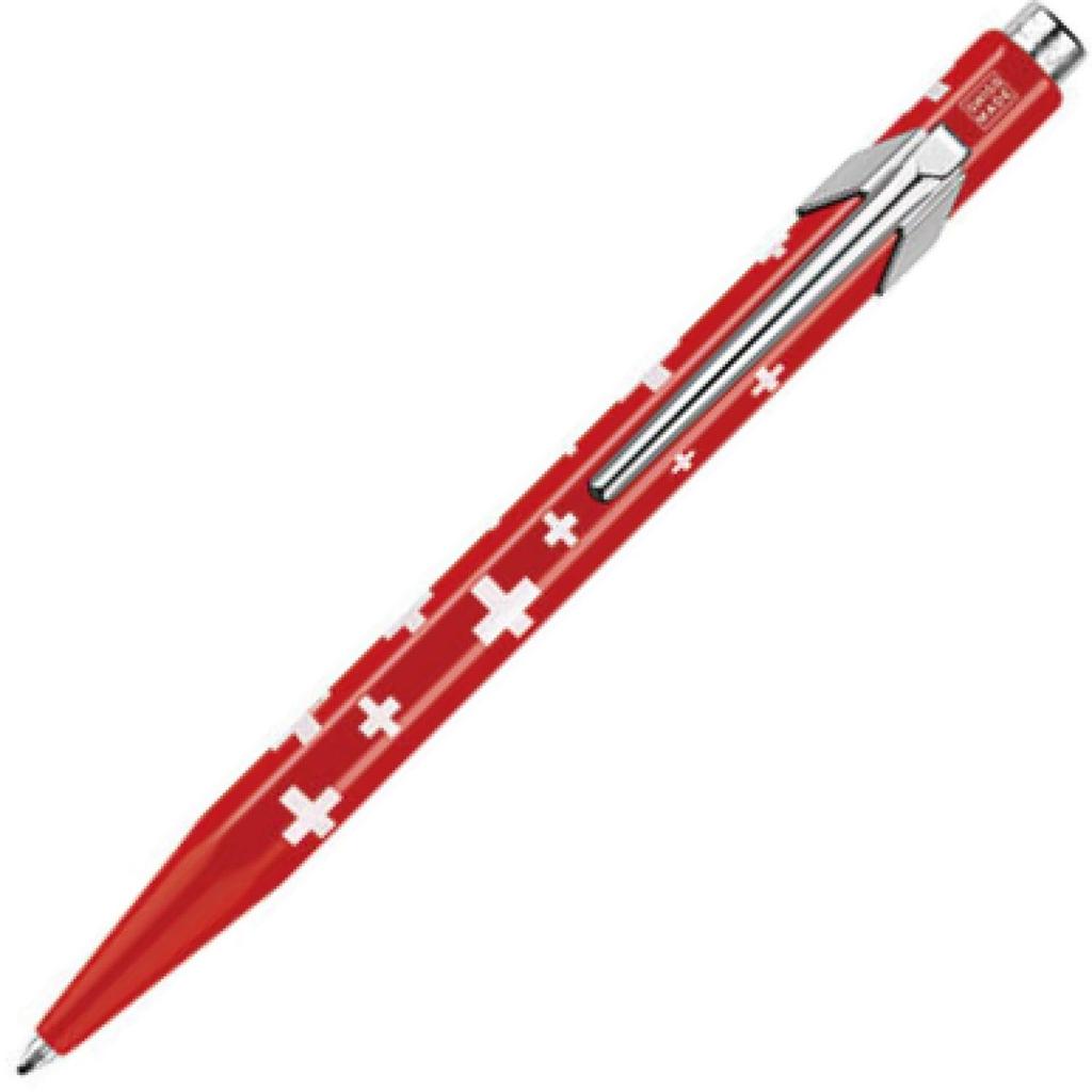 CARAN Ballpoint Pen 849 Classic Line Swiss Flag Official Import D'ACHE Oil-Based NF0849-253