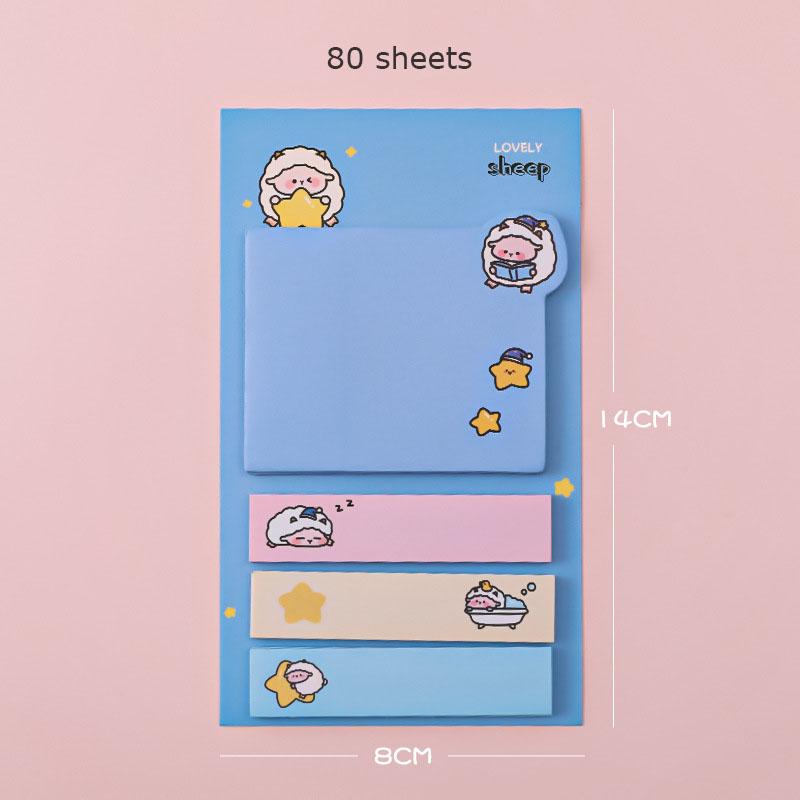 Kawaii Paper Sticky Notes Creative Notepad Memo Pads Office School Stationery Adhesive Stickers Posted It Sticky Note Pads