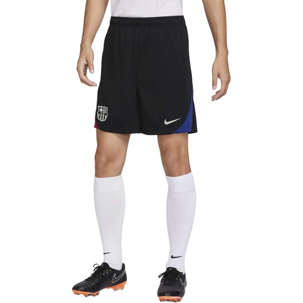 Nike FC. Pantaloni da Calcio Barcelona Strike Fitted Color Block Pizzo Vita Media Uomo pantaloni Black FN9389-010