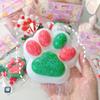 Silicone Christmas Cat Paw Squeeze Toys Slow Rebound Cat Paw Pinch Toy  Christmas Gift