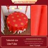 Homeglen Disposable Red Chinese New Year Round Tablecloth