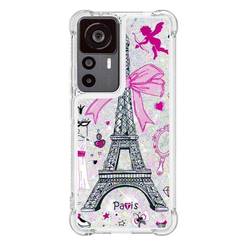 Pouzdro 12T Pro na Pro Coque Xiaomi 12T Pro Kryt Dynamické tekuté pouzdro s tekutým pískem Pro Funda Xiomi Xiaomi Mi 12T 12 T Pro Pouzdra na telefon