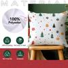 Cartoon Christmas Pillowcase Printed Polyester 40/45/50cm Throw Pillowcover Decorative Sofa Cushion Pillowslip Home Decor