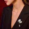 Elegant Butterfly Brooch With Pearls Designs Dripping Waterdrop Shape Alloy Materials for Women Fashion Accessory