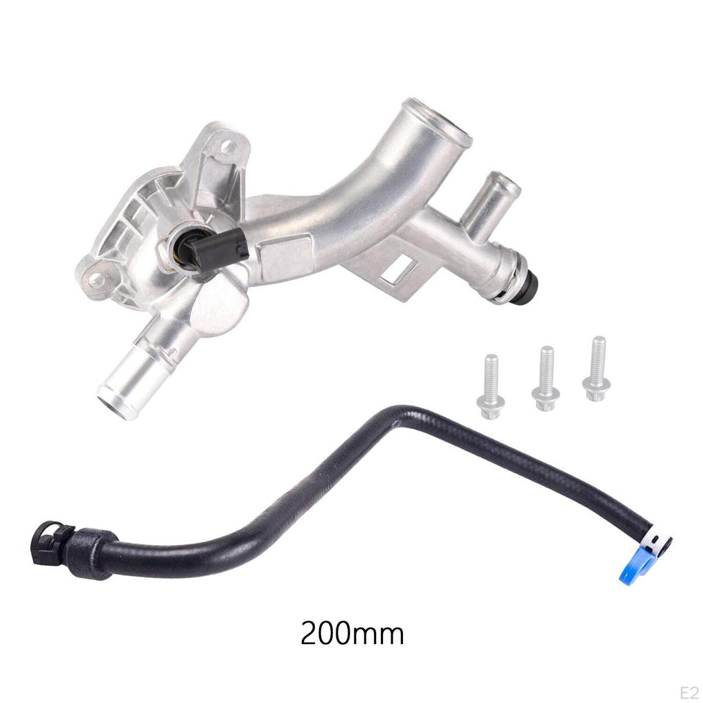 Water Outlet Thermostat Housing with Hose, 25193922 Coolant for Cruze Sonic