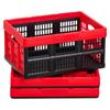 SucceBuy 32L Plastic Opvouwbare Opbergbakken 3 Stuks 11,8 kg Per Bak Opvouwbaar met Handvatten Ruimtebesparend voor Thuis Organiseren