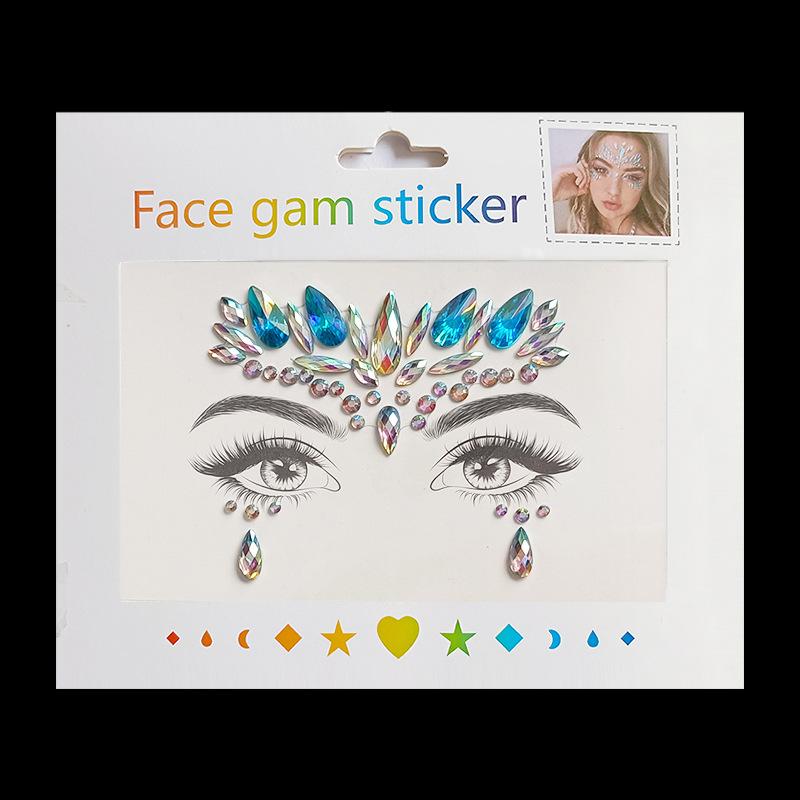 Children’s Music Festival Crystal Diamond Face Stickers