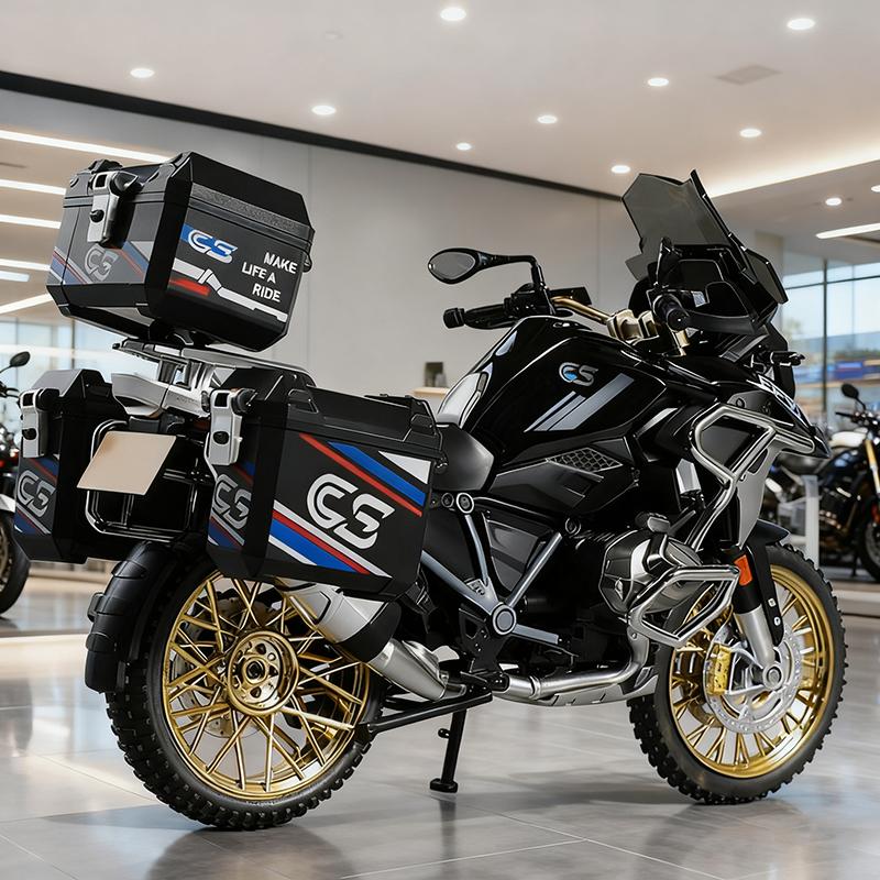 1:10 R1250GS Adventure Legierung Druckguss Motorrad Modell Fahrzeug Sammlung Ton und Licht Off Road Autocycle Spielzeug Auto