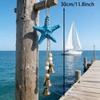 Coastal Resin Starfish Wind Chime With Bell Ocean Themed Hanging Decoration Suitable For Hometerrace Porch. Summer Must-Have