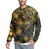 Men's Casual Fashion Printed Round Neck Pullover Sweatshirt