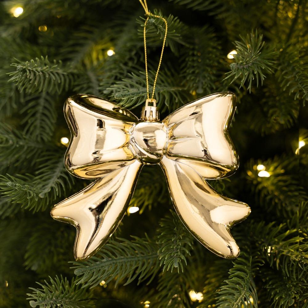 Bowknot Christmas Hanging Colorful Design Bowknot Pendant Christmas Tree Bow Decor Christmas