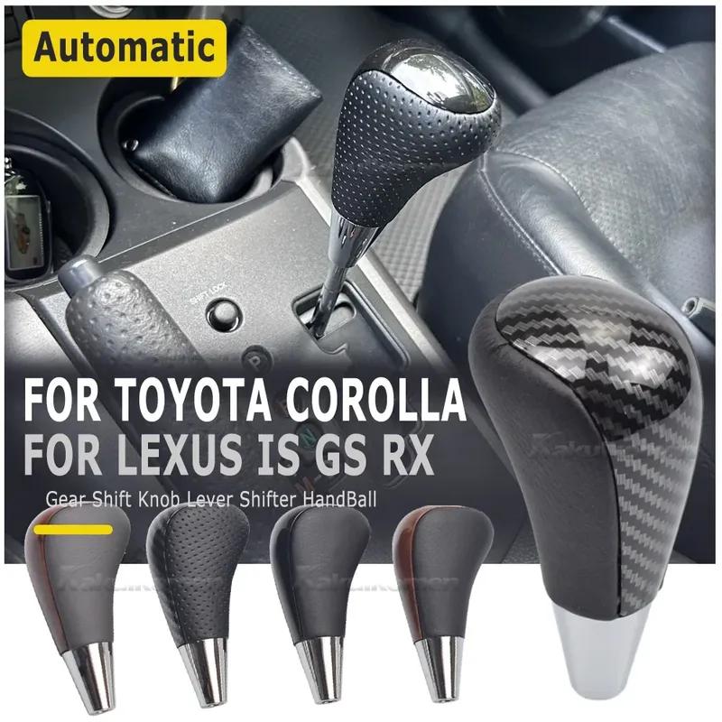 1X Gałka Zmiany Biegów do Samochodu Automatycznego Skórzany Dźwignia Zmiany Biegów Dla Toyota Corolla Camry Avalon 4Runner Dla Lexus IS GS LS RX ES