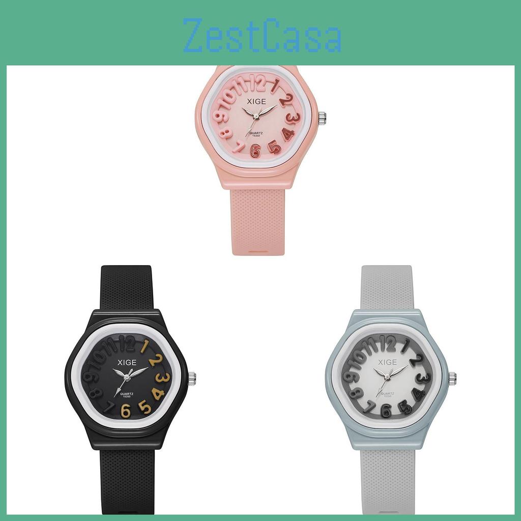 Silicone Quartz Watch For Women Cartoon Dial With Logo Customization