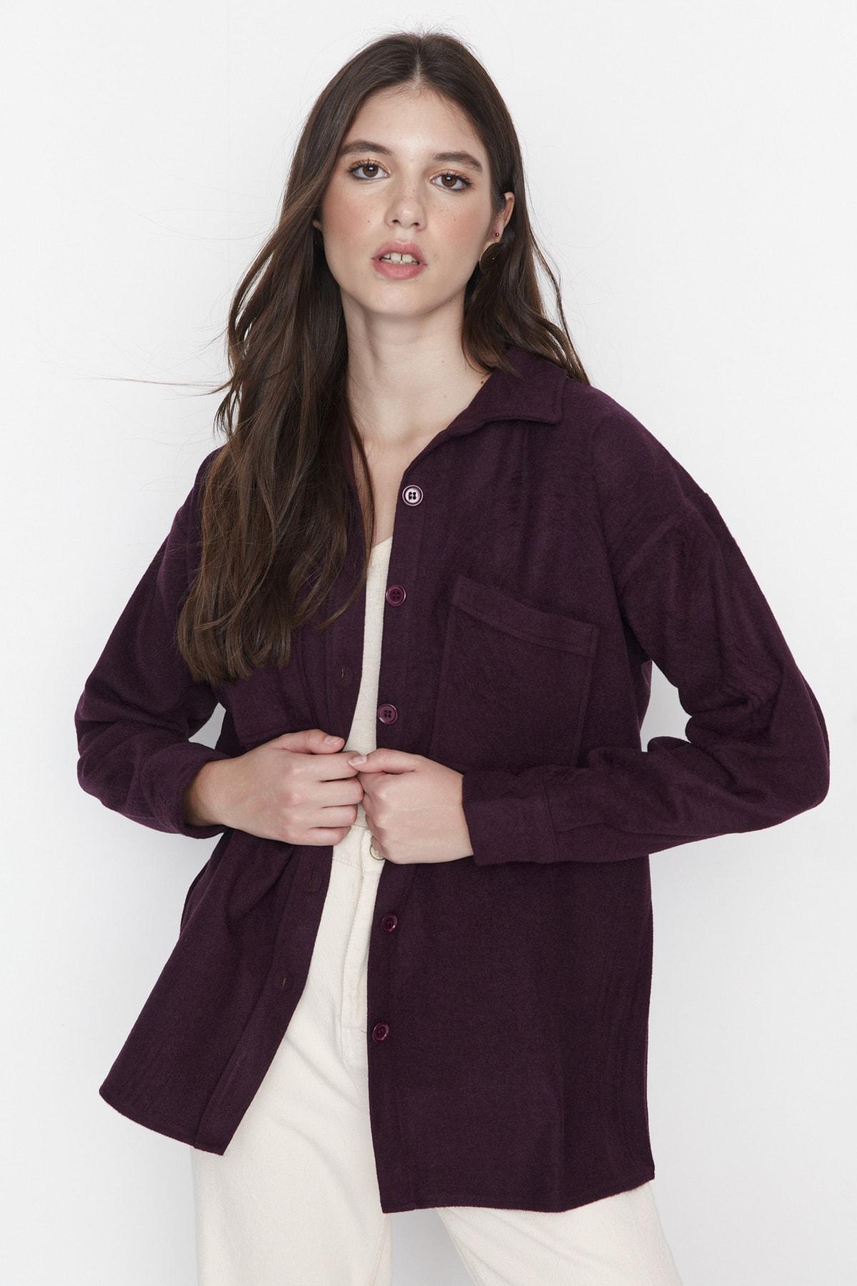 

Рубашка - Фиолетовый - Оверсайз