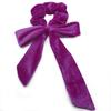 Korean Velvet Bow & Ribbon Swallowtail Scrunchie for Women