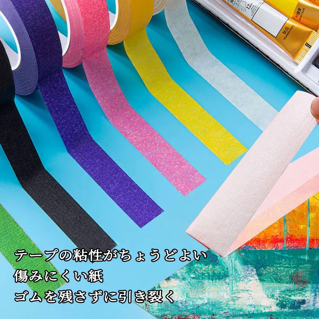 Fita Adesiva ChasCoCo, Conjunto de 2, Fita Adesiva, Fita Adesiva Colorida, Cor Sólida, Papel