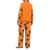 Women's Casual Loose Fit Crewneck Halloween Print Sweatshirt and Pants Set