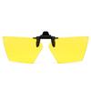 Non-polarized Rimless Clip on For Men Women Polygon Flip Up Sunglasses Night Vision Driver Fishing Eyeglasses