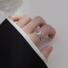 ANENJERY Zirconia Airplane Open Rings for Women Sweet Simple Fashion Daily Jewelry anillos mujer