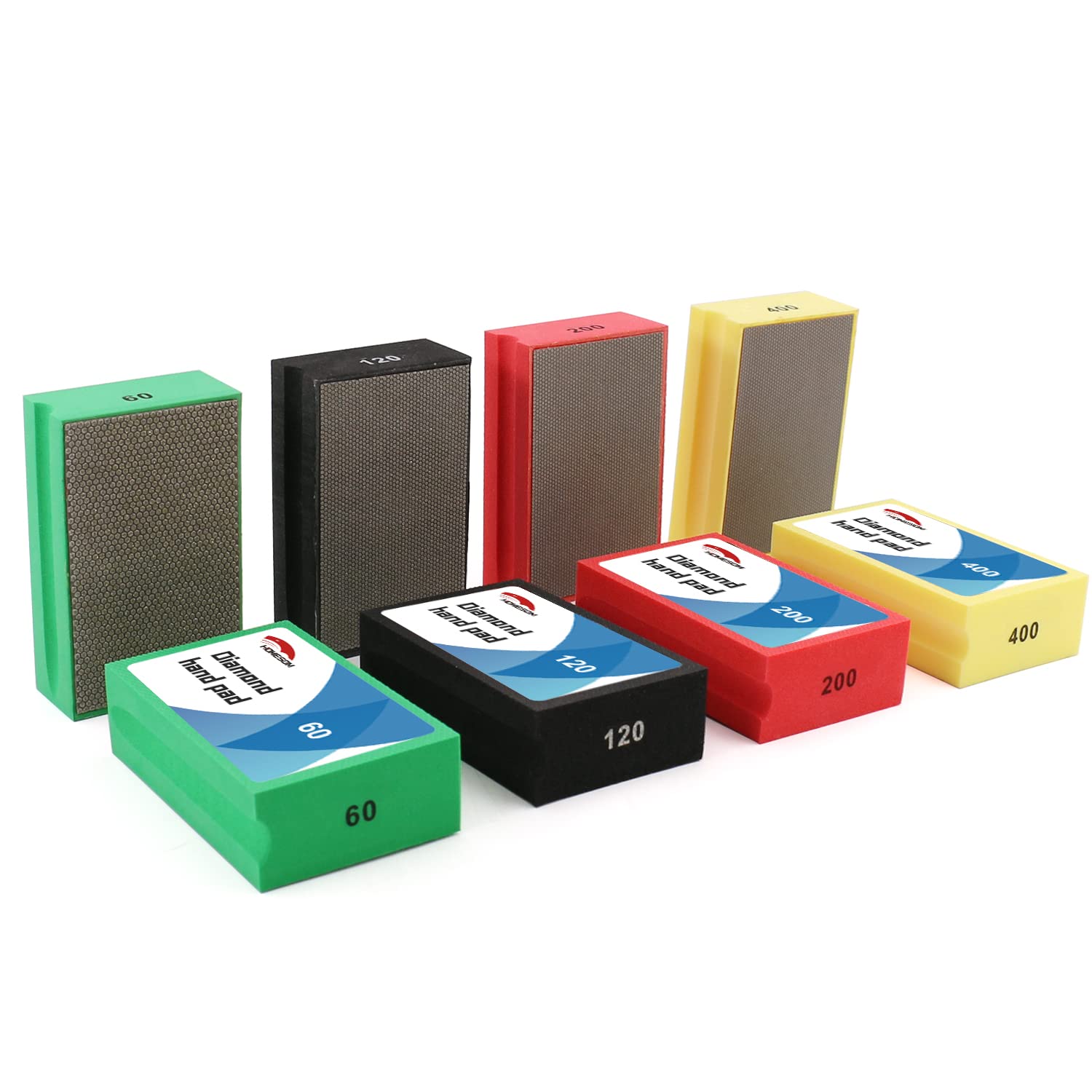 

HOMESOM Diamond Hand Polish Pad Electroplated Diamond Tool Pad for Granite Marbie Stone Glass 4 Pieces