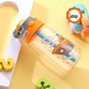 Creative Cartoon Kids' Summer Straw & Duckbill Water Cup with Pop-Up Lid - Portable for Outdoor Use